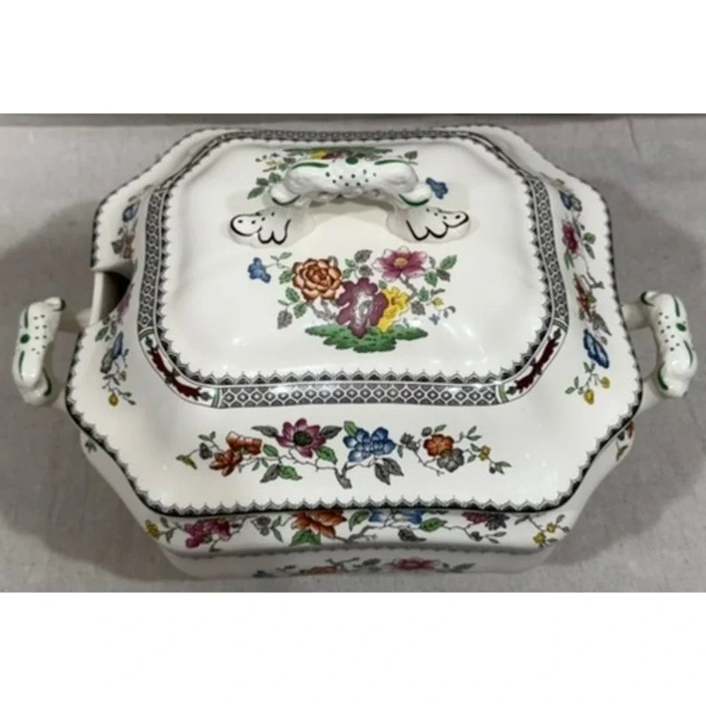 Spode Chinese Rose Soup Tureen with Lid 2/9253-AO Staffordshire England 1815
